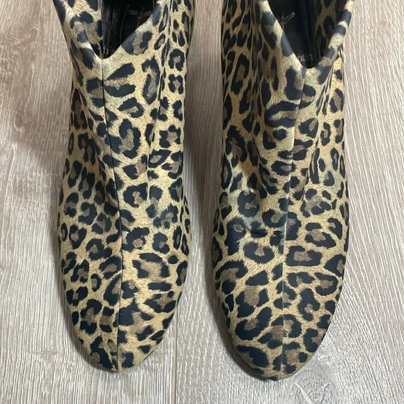 Thierry Rabotin Ella Leopard Vero Cuoio Suede Heel Booties Italian Designer 36.5 - Picture 6 of 15
